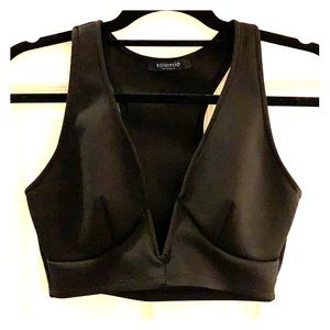 Black crop top